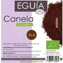 Café de canela ecológico arábica tueste natural origen Brasil