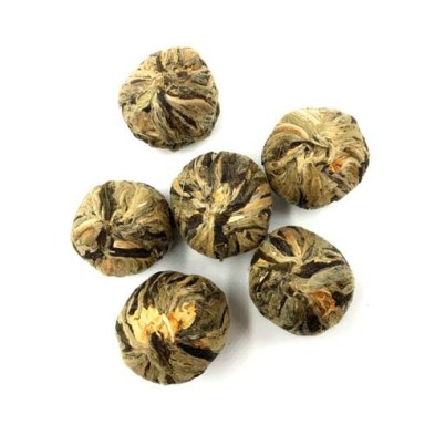 Flor de té verde Marygold Silvery Stage (Blooming tea)