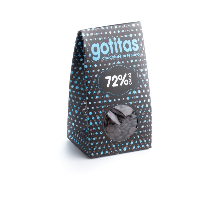 Chocolate negro 72% en gotas (cobertura) Tazitas