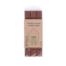 Chocolate con leche ecológico vegano Tazitas