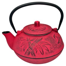 Tetera hierro fundido roja 600 ml