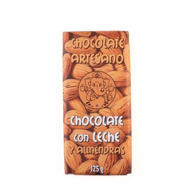 Chocolate con leche y almendras Tazitas