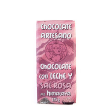 Chocolate con leche y sal rosa del Himalaya