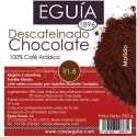 Café de chocolate descafeinado arábica tueste natural origen Brasil.