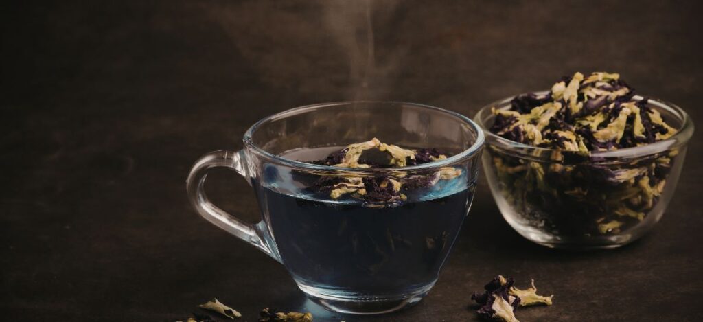 té azul