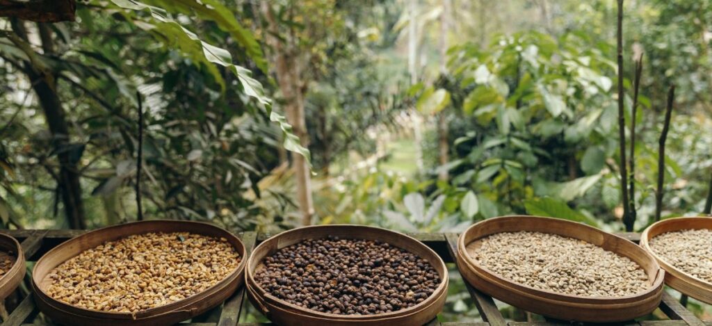 café natural café torrefacto y café mezcla